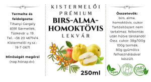  Prmium Birs-alma-homoktvis lekvr 250 ml